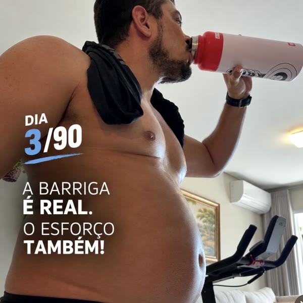 Post Dia 3 de 90: a barriga é real, o esforço também